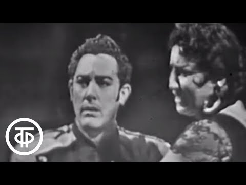 Видео: Сцены из оперы Бизе "Кармен". М.дель Монако, И.Архипова. Carmen in Bolshoi. M.del Monaco