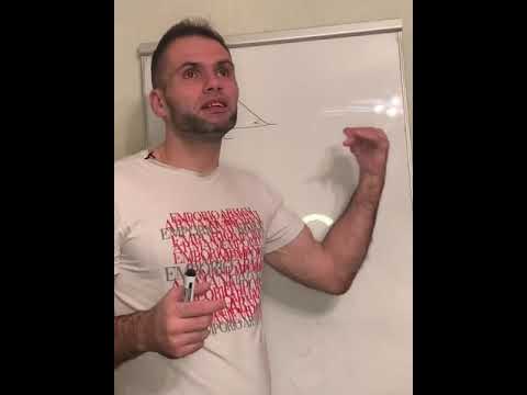 Видео: Знайти площу трикутника за стороною та двома прилеглими кутами