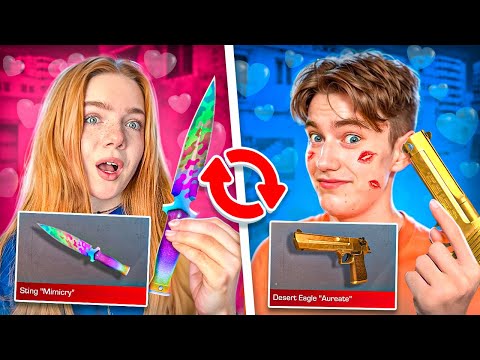 Видео: ОН СДЕЛАЛ МНЕ ПРЕДЛОЖЕНИЕ 💍!? ДУЭЛЬ ПРОТИВ ГЛОРИКА , НО МЫ МЕНЯЕМСЯ СКИНАМИ В STANDOFF 2