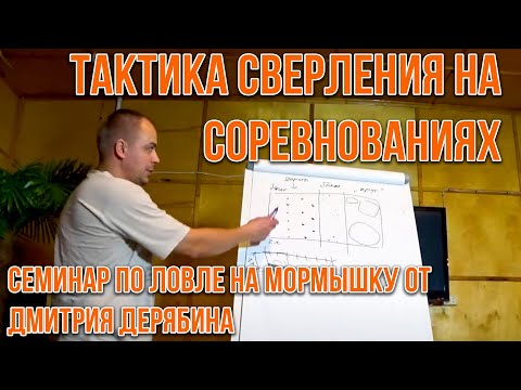 Видео: Семинар по ловле на мормышку от Дмитрия Дерябина. Тактика сверления на соревнованиях.