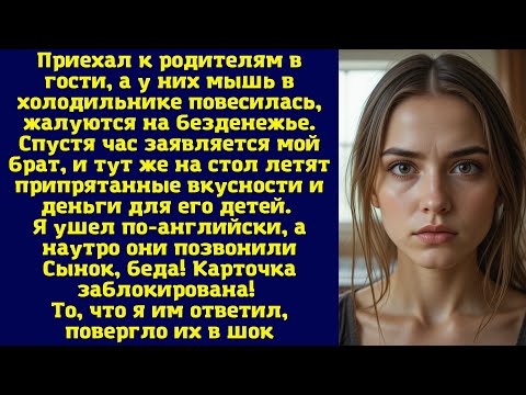 Видео: Приехал к родителям в гости, а у них мышь в холодильнике повесилась, жалуются на безденежье