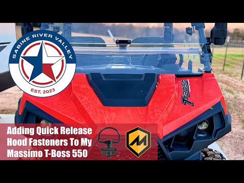 Видео: Крепления капота для Massimo T-Boss 550