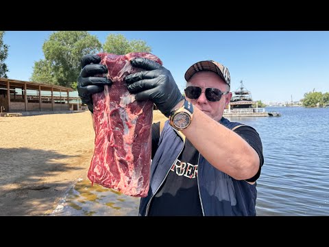 Видео: Как Приготовить Мясо за 5 Минут ! Рецепт Сочной Говядины на Костре! #мясо #рецепт #шашлык
