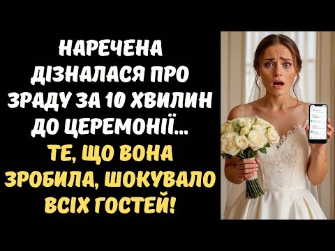 Видео: НАРЕЧЕНА ДІЗНАЛАСЯ ПРО ЗРАДУ ЗА 10 ХВИЛИН ДО ВЕСІЛЛЯ... ТЕ, ЩО ВОНА ЗРОБИЛА, ШОКУВАЛО ВСІХ ГОСТЕЙ!