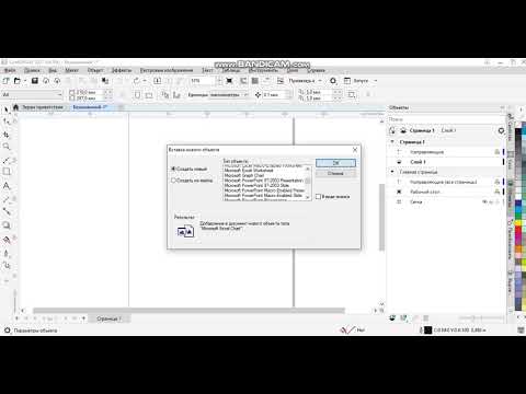 Видео: Корректный импорт объектов в Corel