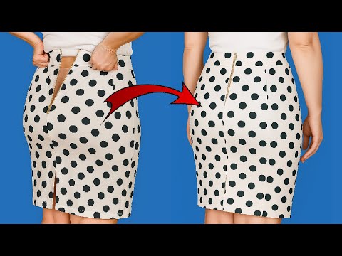 Видео: Как расширить узкую юбку  — простая идея для начинающих ✅