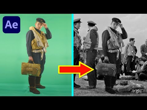 Видео: Как ДОБАВИТЬ СЕБЯ в исторические фильмы или кадры! | Учебное пособие по After Effects