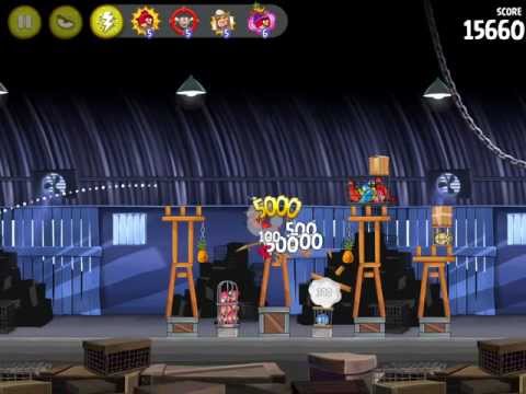 Видео: Angry Birds Rio Прохождение Smugglers` DEN. Уровень 1-15