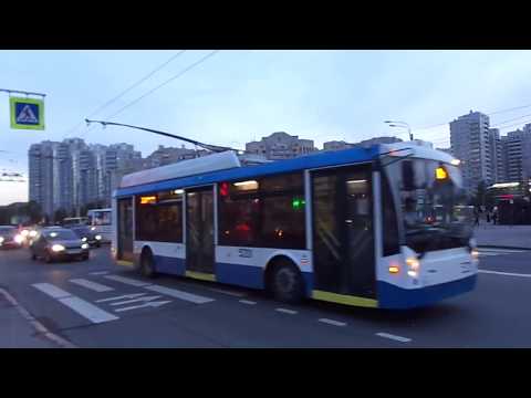 Видео: Троллейбус Санкт-Петербурга 8-263: ТролЗа-5265.00 "Мегаполис" б.5201 по №31 (06.07.18)