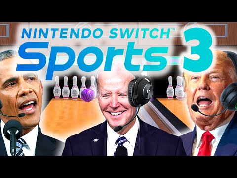 Видео: Президенты США играют в Nintendo Switch Sports Bowling 3