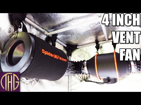 Видео: Доступный контроль потока воздуха и запахов! Вытяжной вентилятор Spider Farmer 4 дюйма с регулиро...