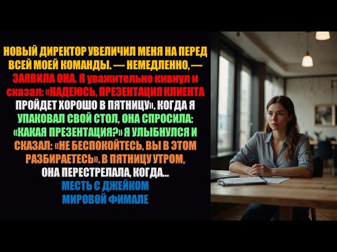 Видео: Новый директор уволил меня в присутствии всей моей команды. Затем в пятницу состоялась презентация.