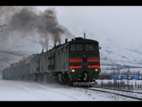 Видео: 3ТЭ10М-1222 и 3ТЭ10М-1330+3ТЭ10У-0018 (Мурурин, РЖД). Mururin Pass.