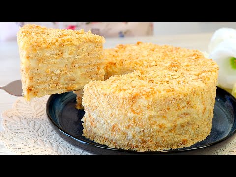Видео: ЛЕГЧЕ Рецепта НЕ НАЙТИ! Наполеон Без Выпечки За 20 Минут! Вкусный и простой Рецепт! Не хуже классики