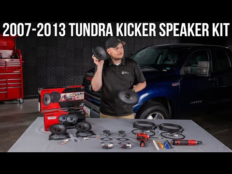 Видео: Комплект из 6 динамиков Toyota Tundra Kicker Plug & Play | Toyota Tundra 2007–2013 гг.