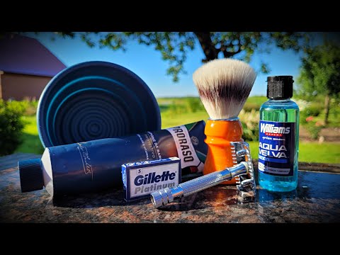 Видео: Бритье! уДачное бритьё!🏡 Merkur - Gillette - Semogue - Proraso - Aqua Velva - Yaqi