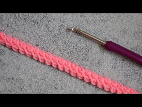 Видео: Очень просто! Самый красивый шнур крючком!