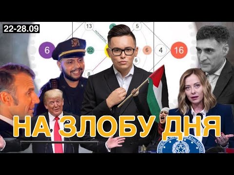 Видео: На злобу дня: Трамп в ООН, Макрон на улице, смерть Кеосаяна, протесты в Италии, шиза в университетах