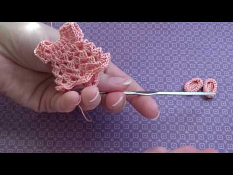 Видео: Серия МК по вязаному декору для скрапбукинга #платьицекрючком