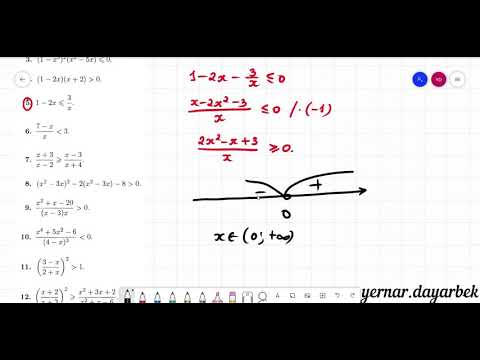 Видео: Теңсіздіктерді шешіп үйренейік.