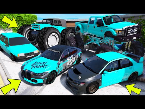 Видео: УГНАЛ КУЧУ БРИЛЛИАНТОВЫХ ЧИТ ТАЧЕК И МОНСТР ТРАК ЗА 180 СЕКУНД! БИТВА ВОРОВ В ГТА 5!