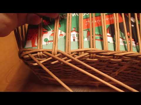 Видео: 3 урок. Часть 1. Плетение стенок. Шкатулка для рукоделия из газетных трубочек.