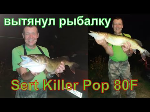 Видео: .Рыбалка в ЗАБРОДАХ.  Поппер Sert Killer Pop