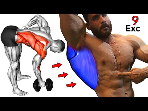 Видео: Тренировка спины — 9 упражнений Эффективно и красиво для расширения широчайших