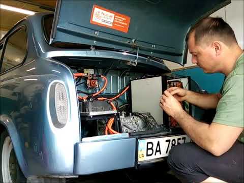 Видео: Мотор Nissan Leaf в ЗАЗ 965 ( горбатий запорожец)  DIY electric car