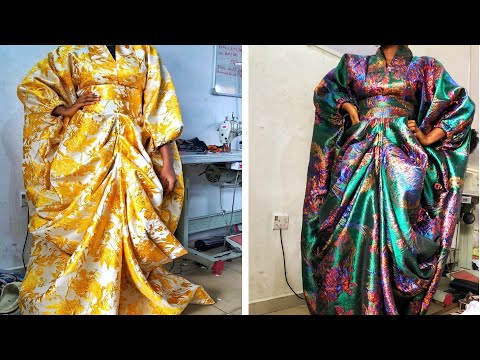 Видео: Как выкроить и сшить стильное платье-бубу с драпировками спереди.