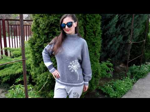 Видео: Как вышить одуванчик на свитере //  How to embroider a dandelion on a sweater