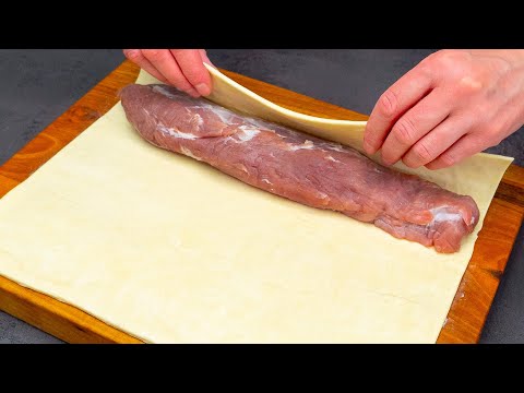 Видео: Рецепт за тридевять земель! Свиная вырезка со слоеным тестом - вкуснее не бывает