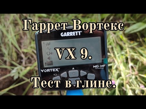 Видео: Гарретт Вортекс VX 9. Тест в глине. Август 2025.