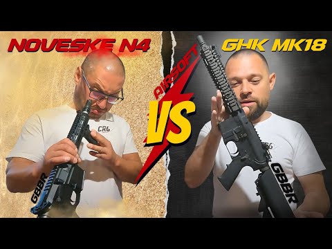 Видео: Noveske N4 vs GHK MK18 - детайлно сравнение на GBBR реплики