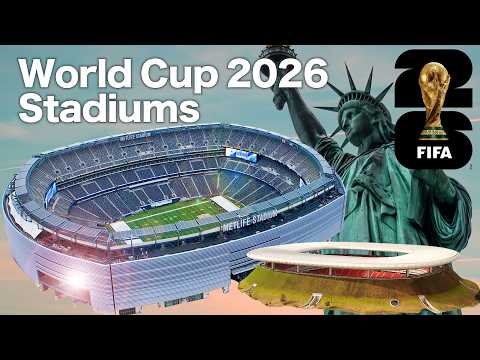 Видео: Все стадионы Чемпионата мира FIFA 2026 – Канада, США, Мексика