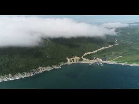 Видео: Магадан 19  июля 2025г  полет 3 по бухте Окса красивый туман DJI 0248
