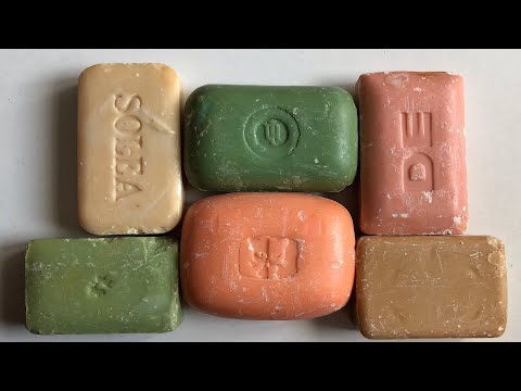 Видео: ASMR vintage soap, powdery soap, cutting old soap/ резка старого сухого мыла