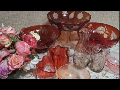 Видео: Обновки. Ч. 38. Изделия из аметистового и рубинового стекла