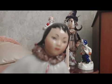 Видео: Фарфоровые статуэтки СССР  Счастливое детство Зима Лыжница ЛФЗ 🎅🤶