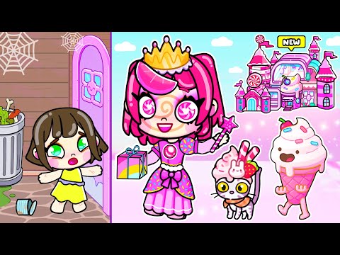 Видео: Я ПОПАЛА В КОНФЕТНЫЙ МИР | Меня Удочерила Candy Princess | Avatar World