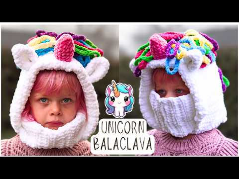 Видео: ЕДИНОРОГ БАЛАКЛАВА | Толстовка с воротником крючком | Б...