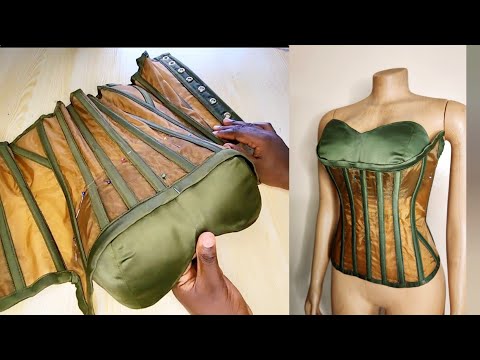 Видео: Как прикрепить бюстье к корсету-воронке | Пошаговое руководство