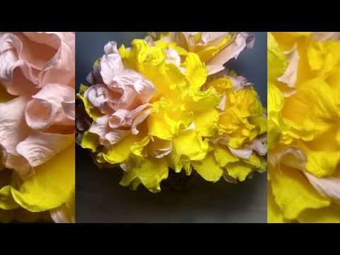 Видео: Цветя от салфетки!Napkin flowers! DIY.Как да си направим сами?