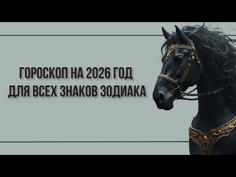 Видео: ГОРОСКОП НА 2026 ГОД / ТОЧНЫЙ ГОРОСКОП ДЛЯ ВСЕХ ЗНАКОВ ЗОДИАКА