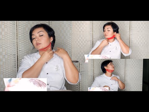 Видео: Как убрать второй подбородок с помощью кинезиотейпа