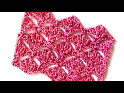 Видео: Ажурный узор со сложными столбиками