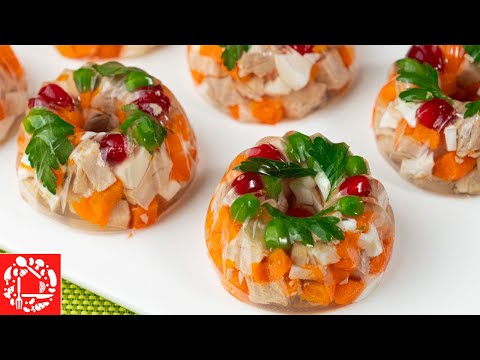 Видео: Порционное Заливное с мясом на Праздничный стол! Справится каждый!