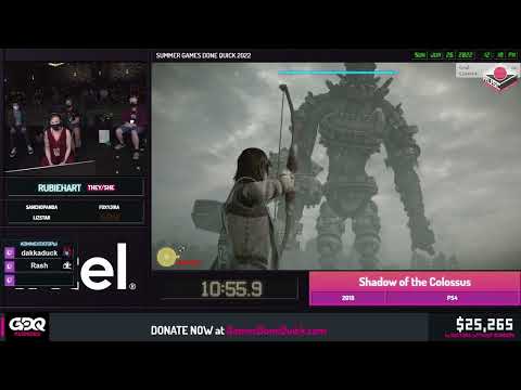 Видео: Shadow of the Colossus от RUBIEHART за 47:29 #SGDQ2022 [RU]
