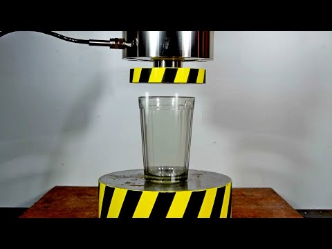 Видео: ГИДРАВЛИЧЕСКИЙ ПРЕСС ПРОТИВ ГРАНЕНОГО СОВЕТСКОГО СТАКАНА