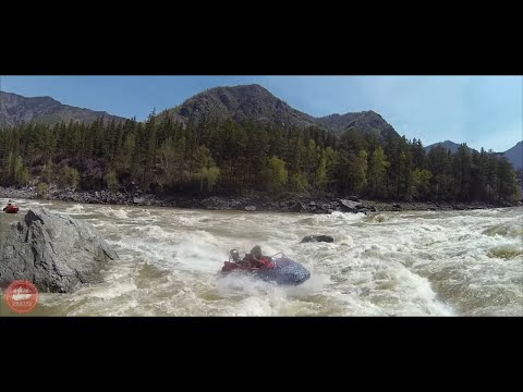 Видео: Катунь и Сумульта в большую воду . Проходим порог Шабаш. Водометные лодки. Алтай.